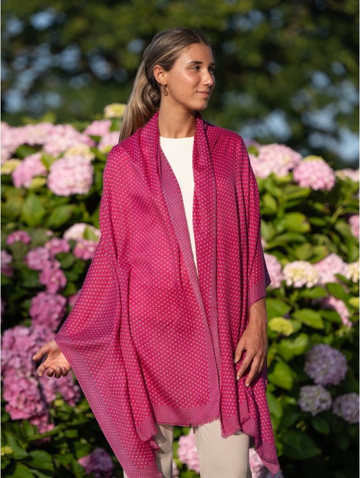Wool and silk scarf ASW17F