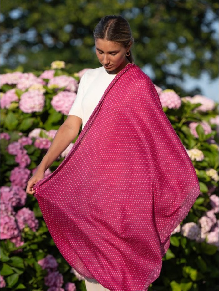 Wool and silk scarf ASW17F
