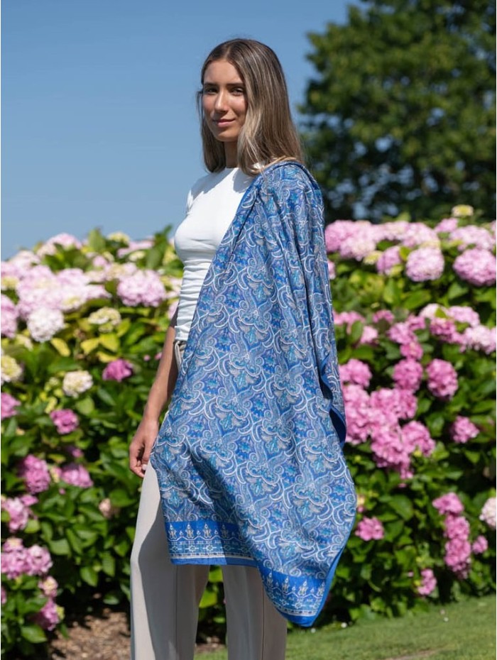 Foulard double en soie ATU343CD