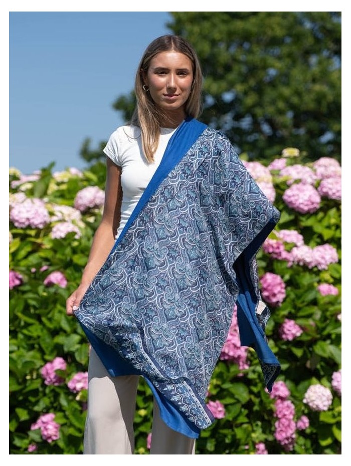 Double silk foulard ATU343CD