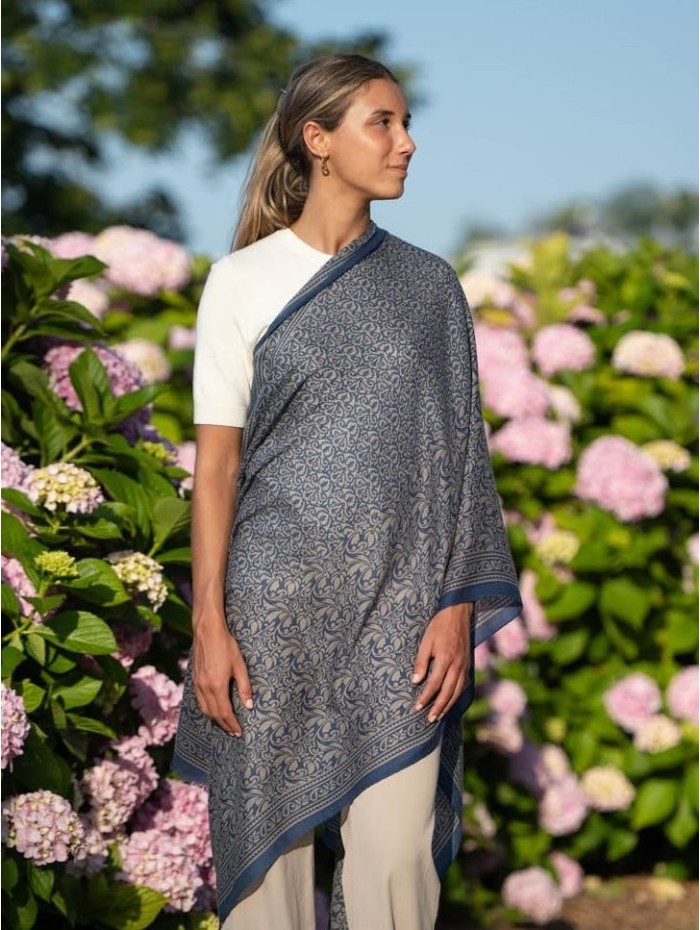 Wool and silk scarf ASW26F