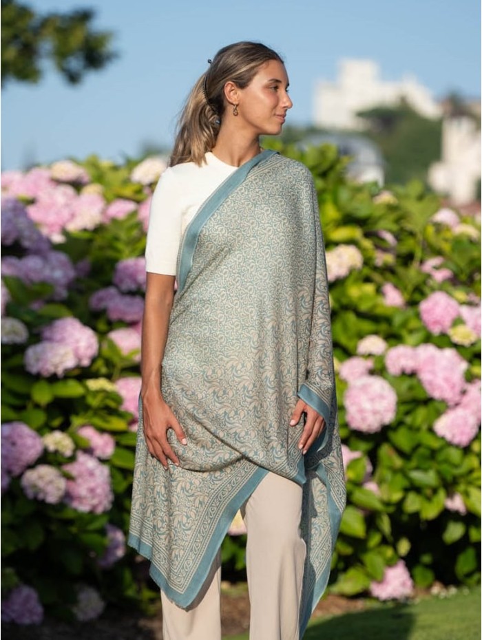 Wool and silk scarf ASW26F