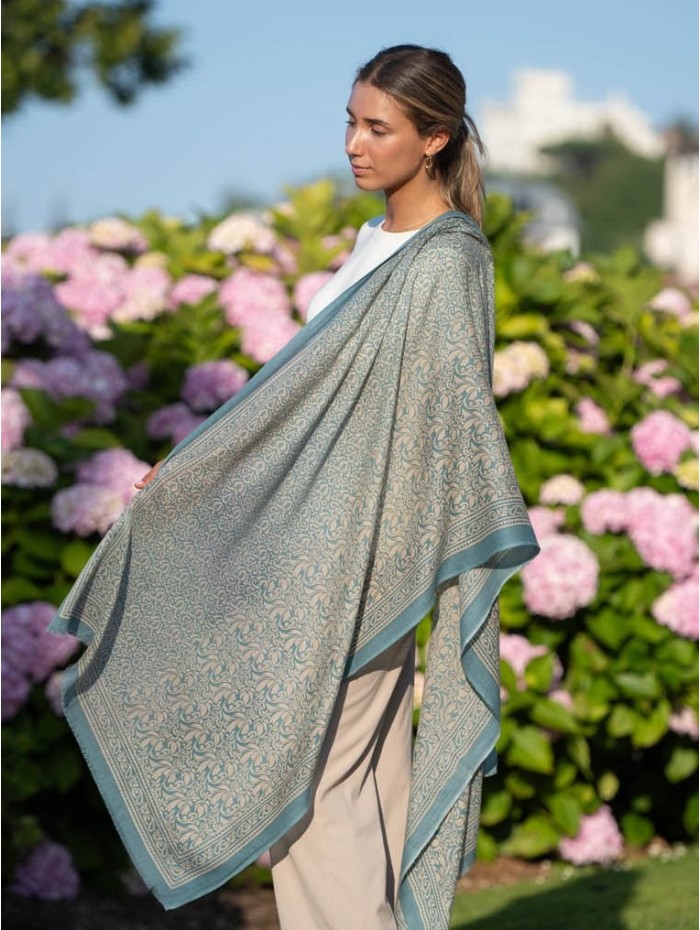 Wool and silk scarf ASW26F