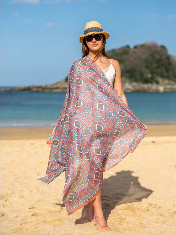 Cotton shawl-sarong ACT74C