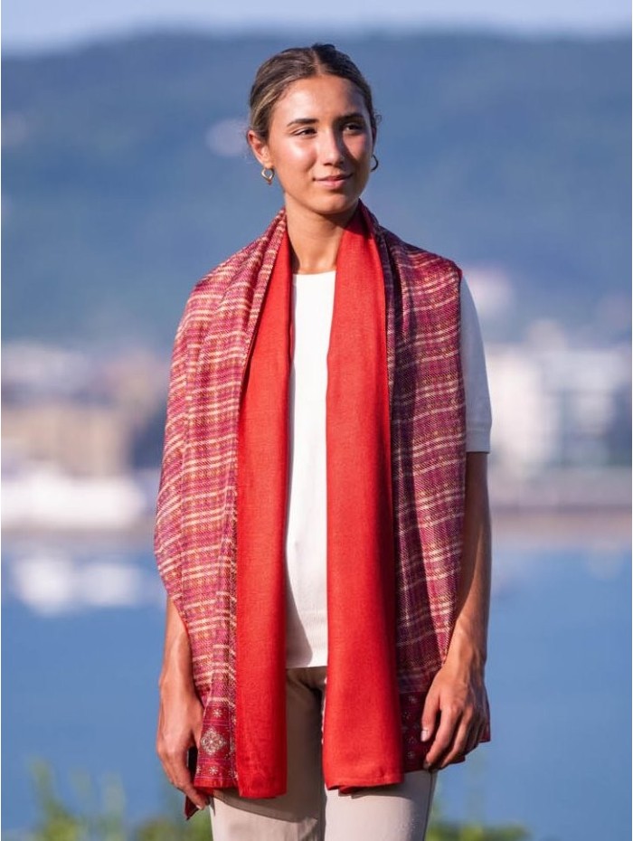 Foulard double en soie ATU170CDA