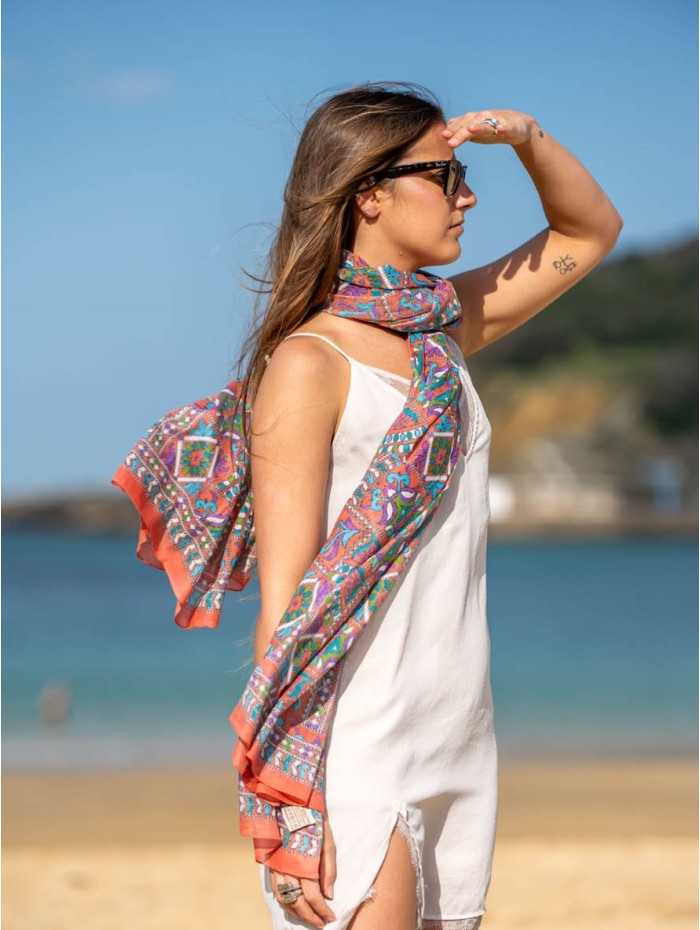 Cotton shawl-sarong ACT74C