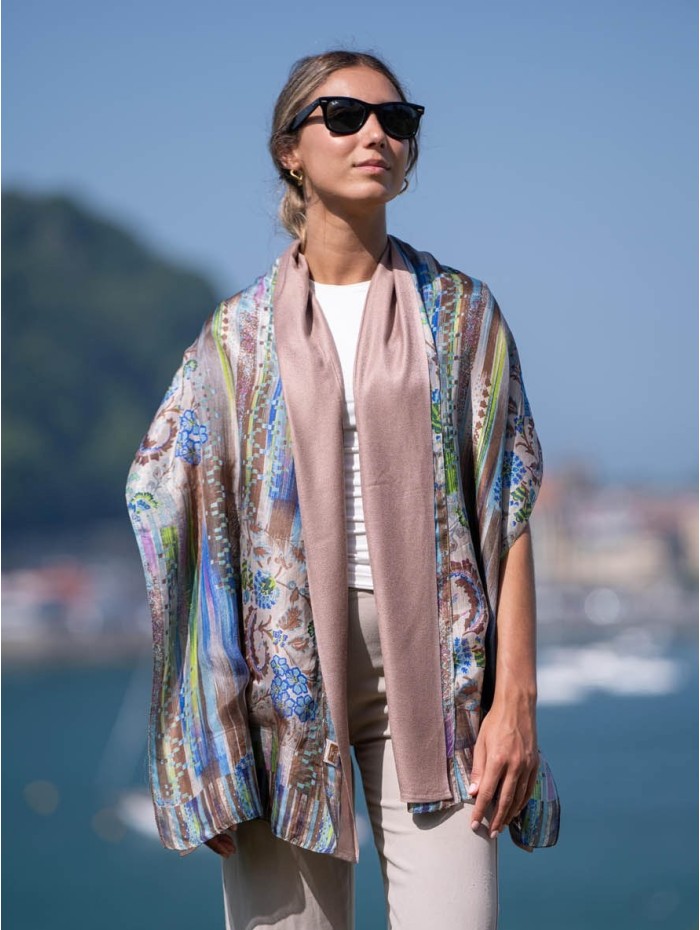 Foulard double en soie ASK05CD