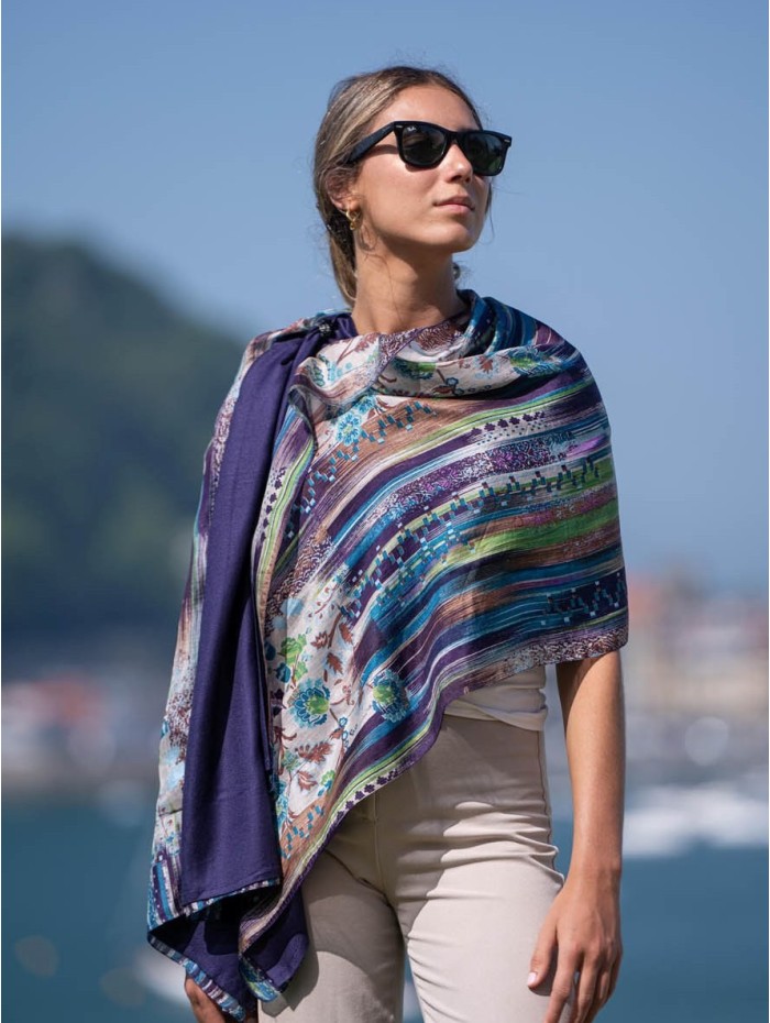Foulard double en soie ASK05CD