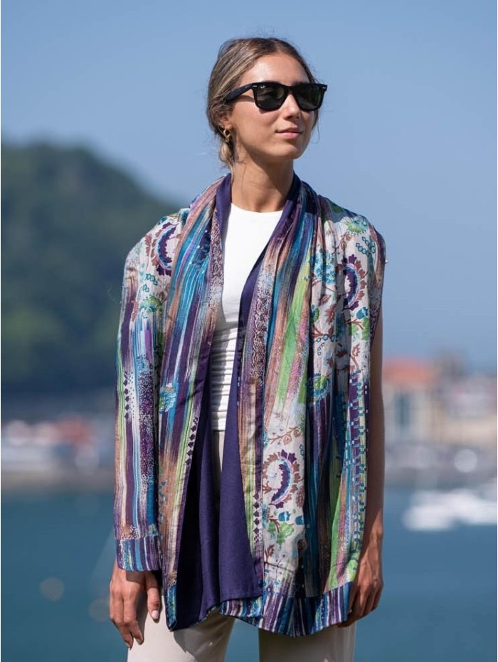 Foulard double en soie ASK05CD