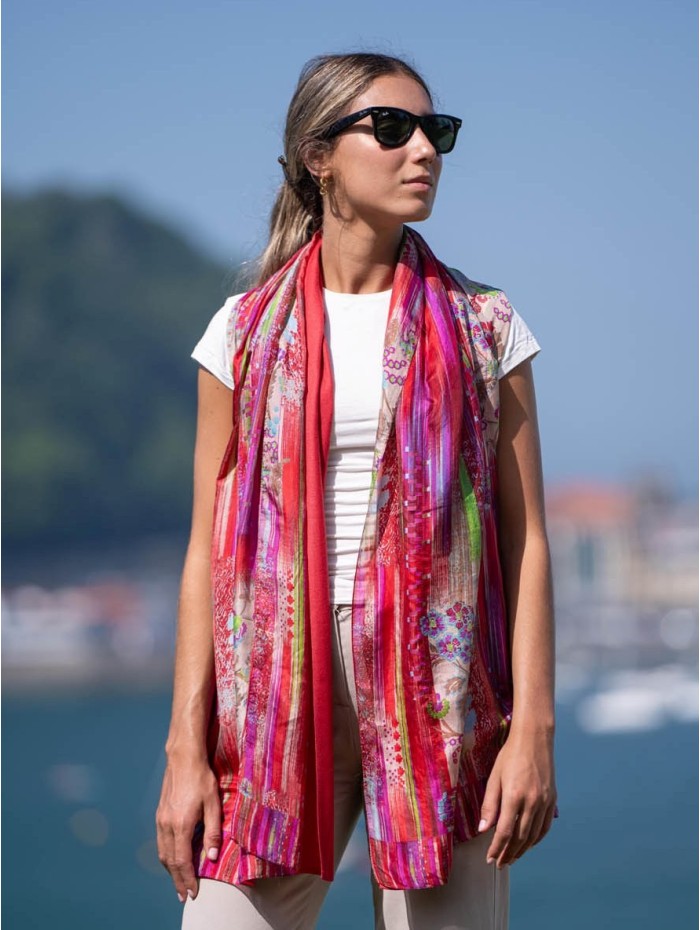 Foulard double en soie ASK05CD
