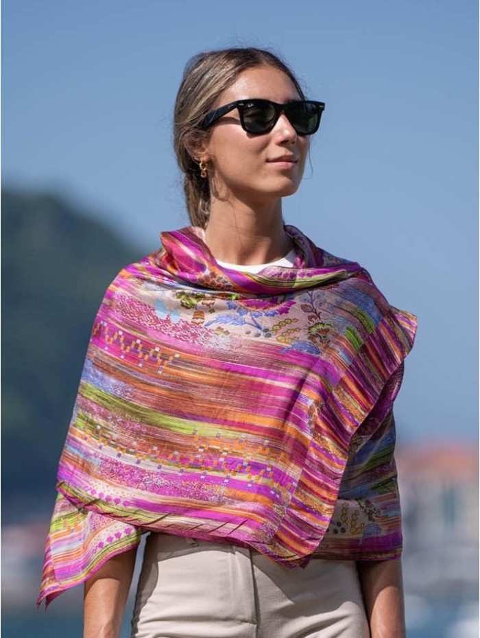Double silk foulard ASK05CD