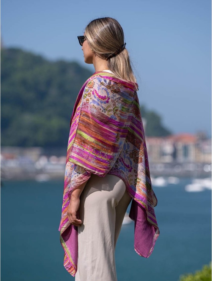 Foulard double en soie ASK05CD