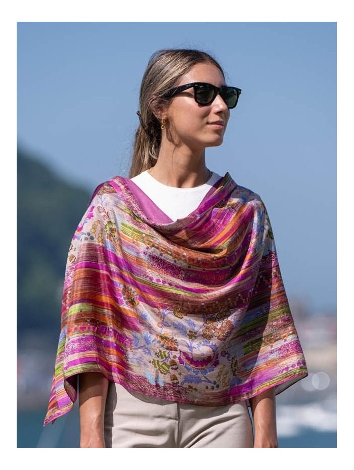 Foulard double en soie ASK05CD