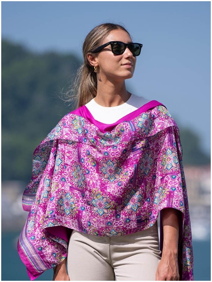 Foulard double en soie ASK18CD