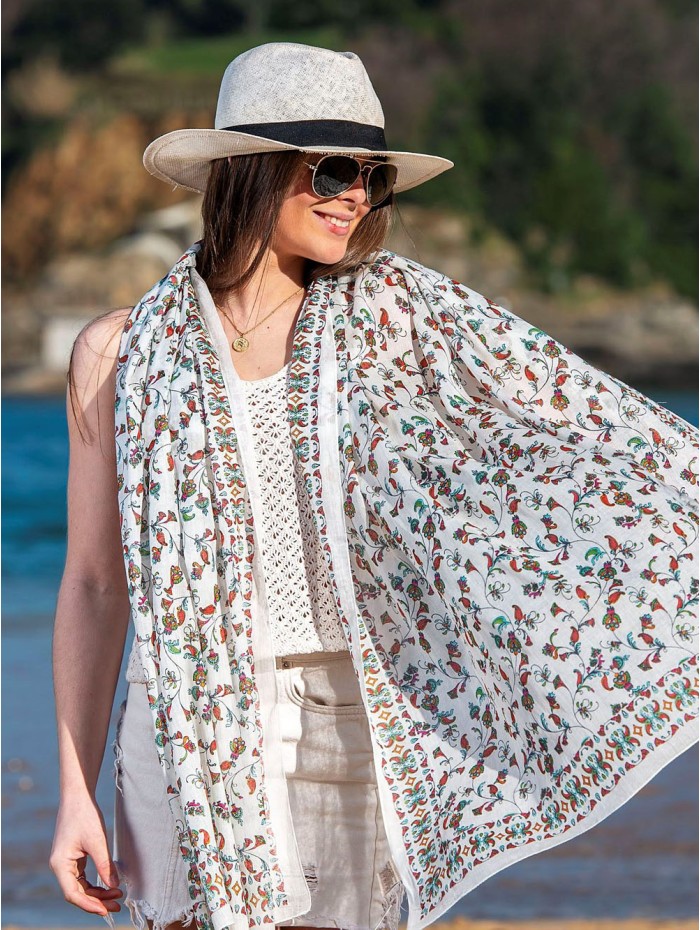 Cotton shawl-sarong ACT76C