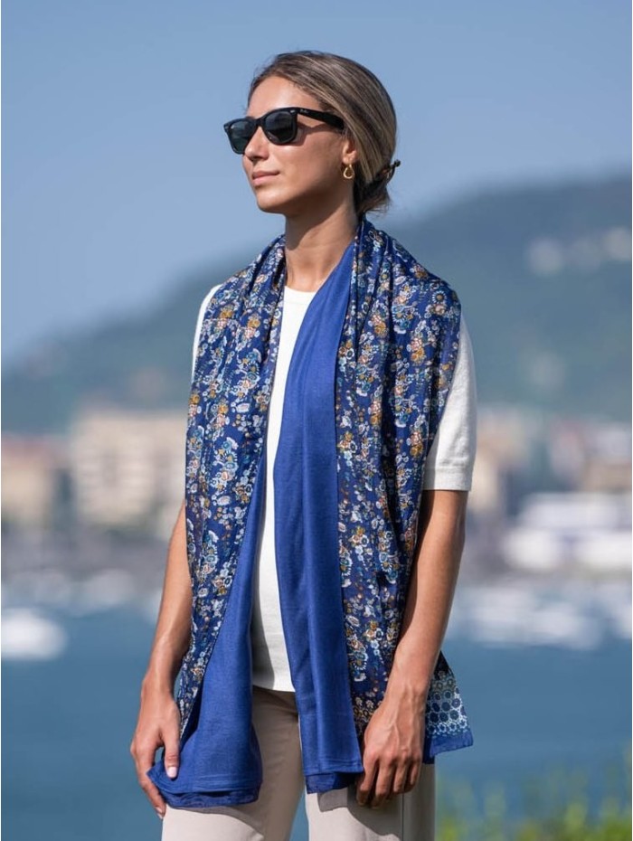 Foulard double en soie ASK74CD