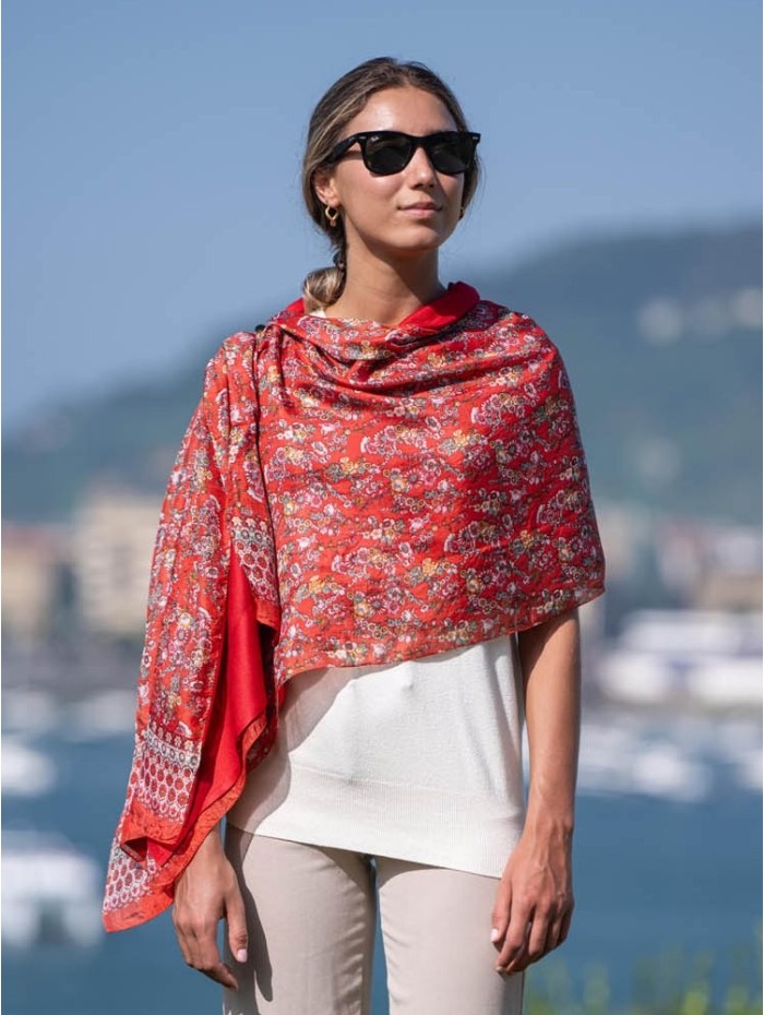 Foulard double en soie ASK74CD