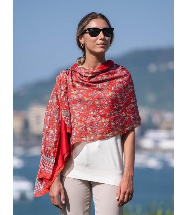 Foulard double en soie ASK74CD