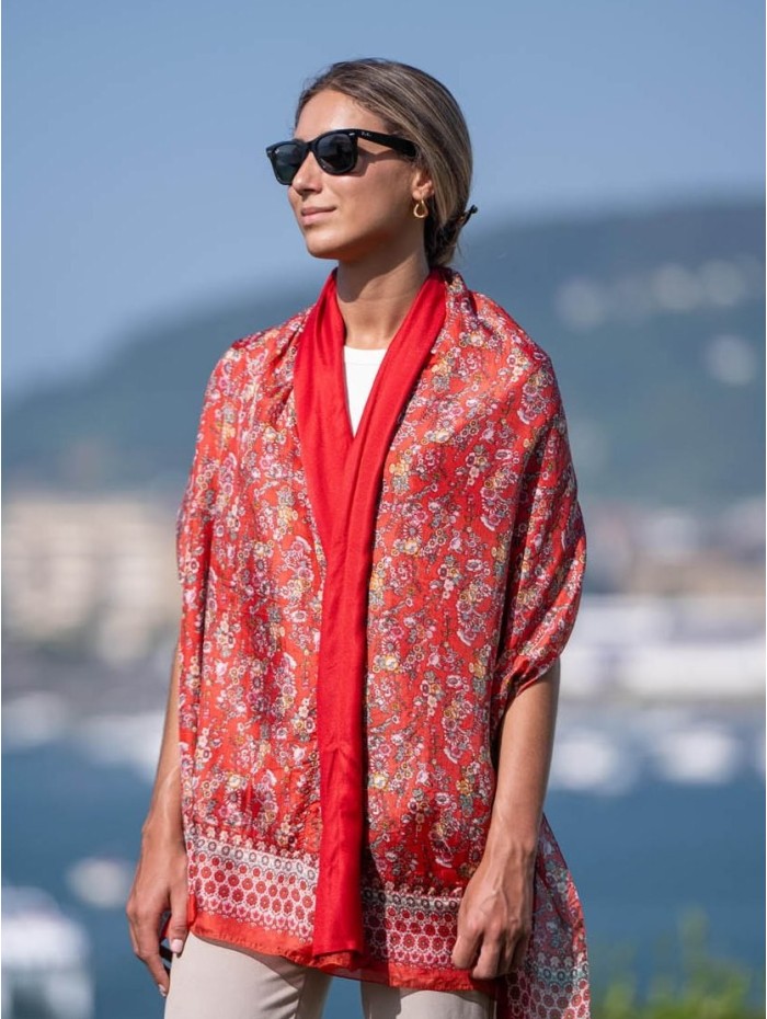 Foulard double en soie ASK74CD