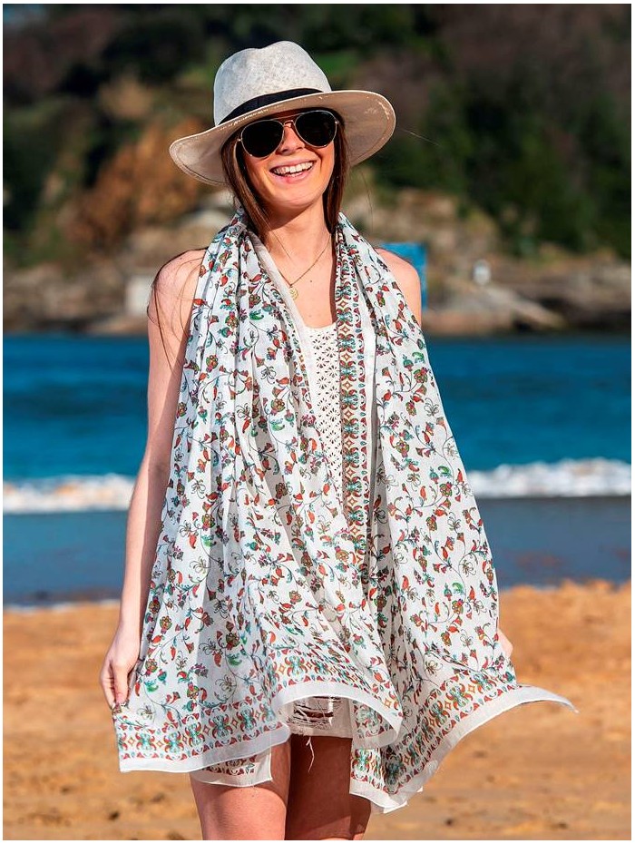 Cotton shawl-sarong ACT76C