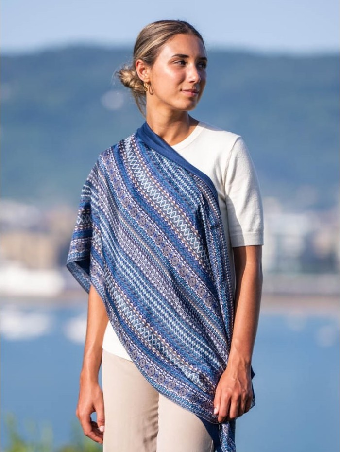 Foulard double en soie ASK84CD