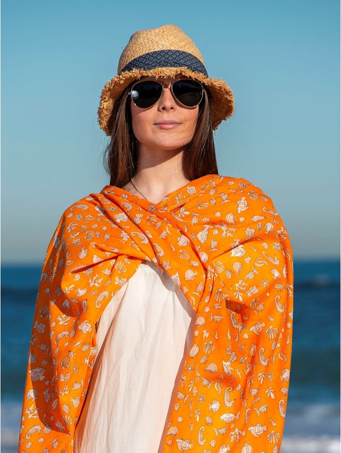 Cotton shawl-sarong ACT78C