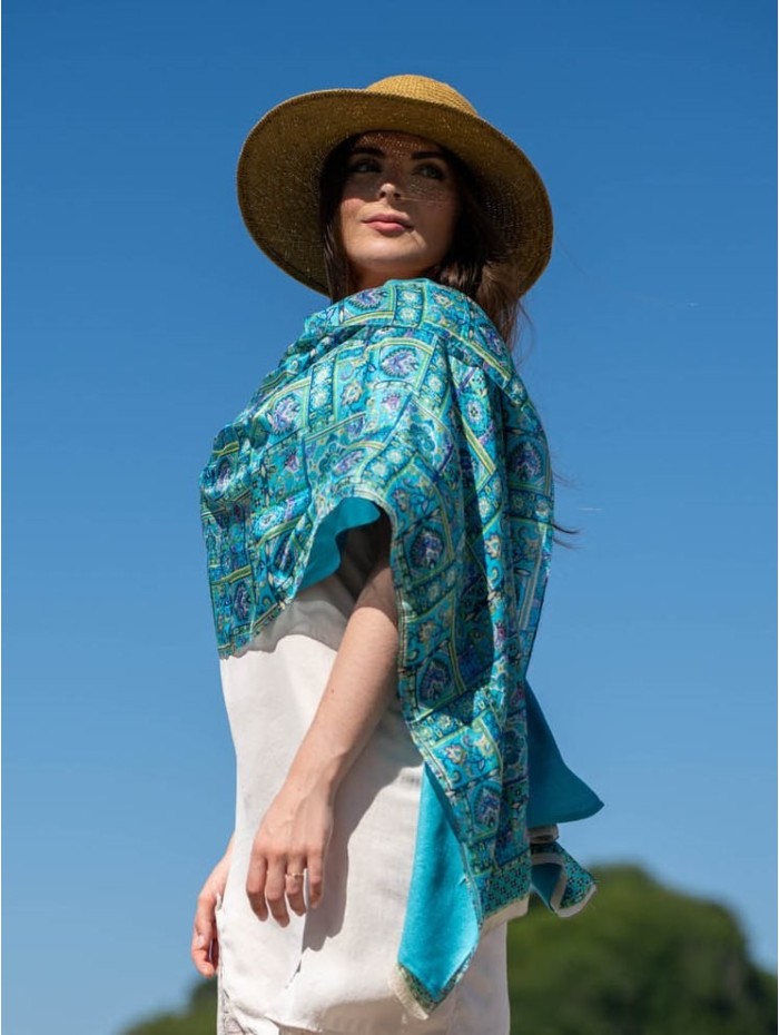 Foulard double en soie ASK127CD