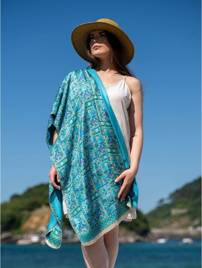 Foulard double en soie ASK127CD