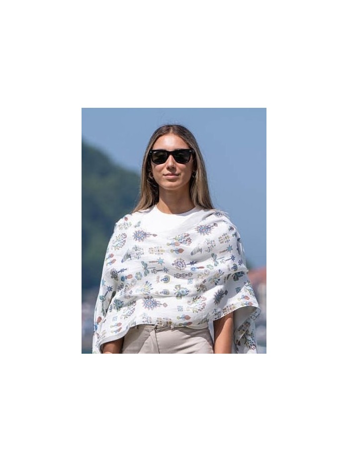 Foulard double en soie ASK139CD