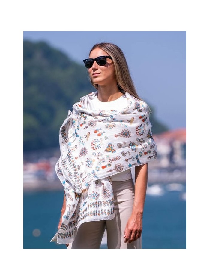 Foulard double en soie ASK139CD