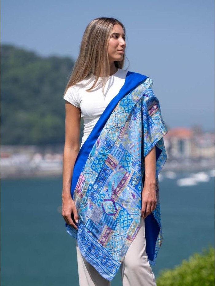 Foulard double en soie ASK182CD