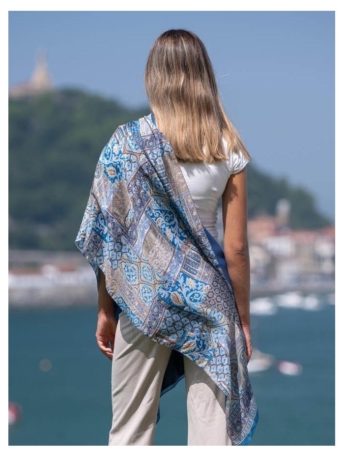 Foulard double en soie ASK182CD