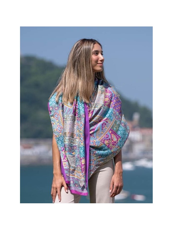Foulard double en soie ASK182CD