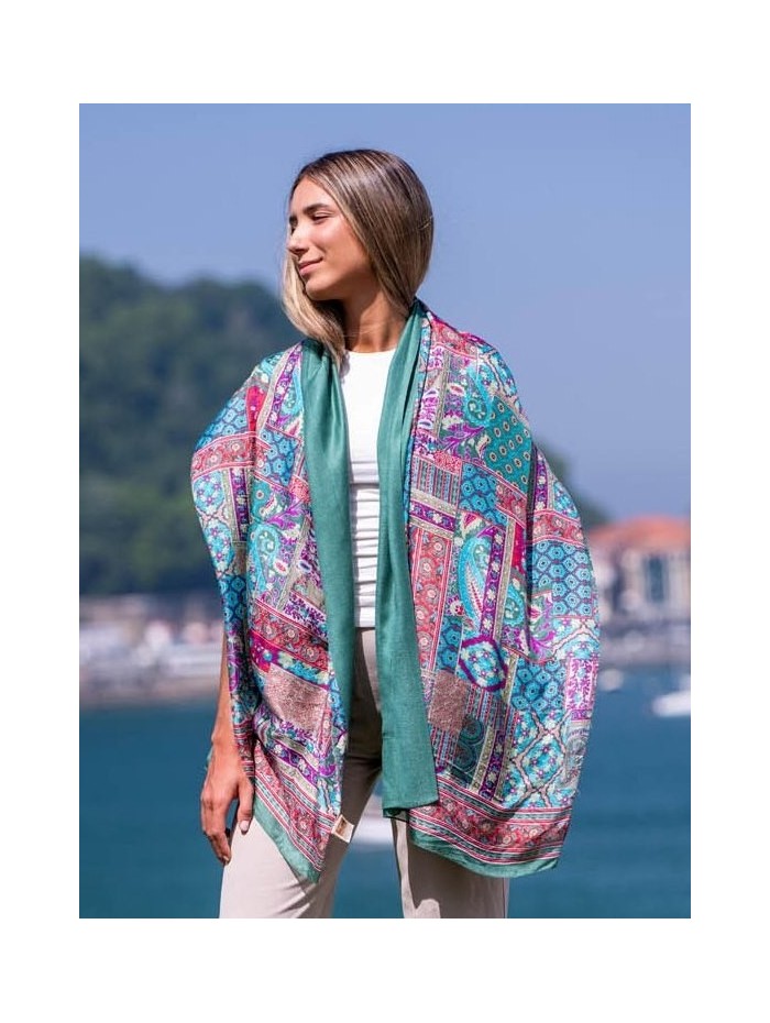 Foulard double en soie ASK182CD