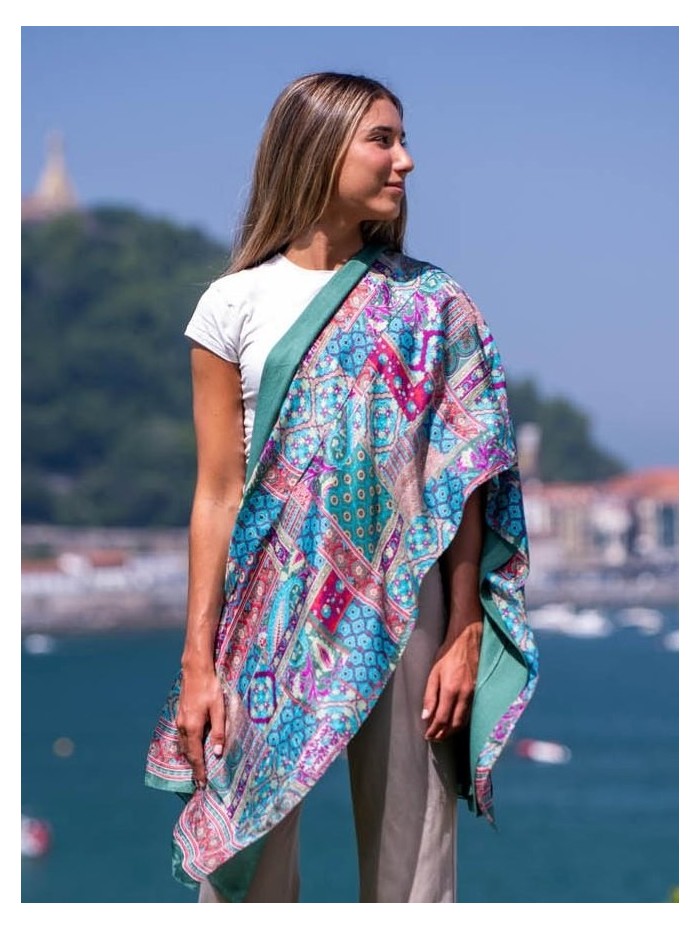 Foulard double en soie ASK182CD