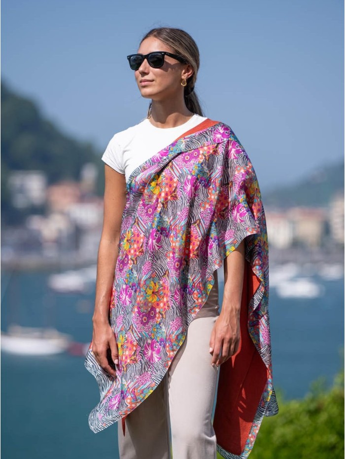 Foulard double en soie ASK189CD