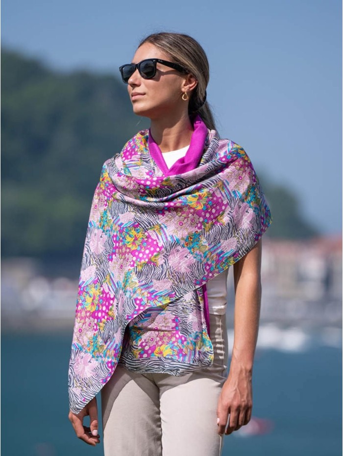 Double silk foulard ASK189CD