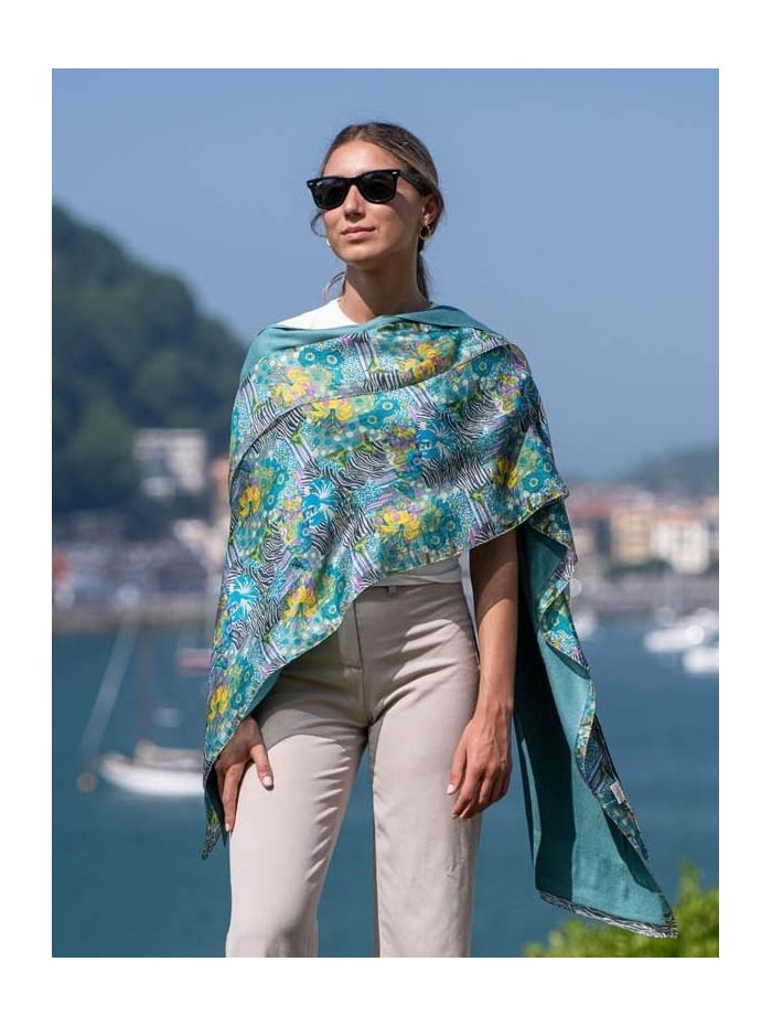 Foulard double en soie ASK189CD