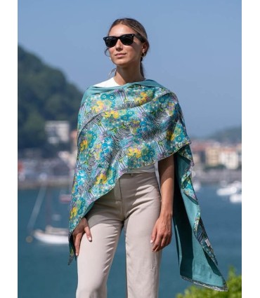 Foulard double en soie ASK189CD