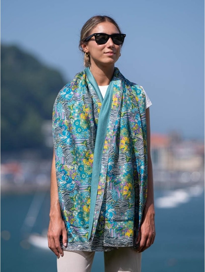 Foulard double en soie ASK189CD