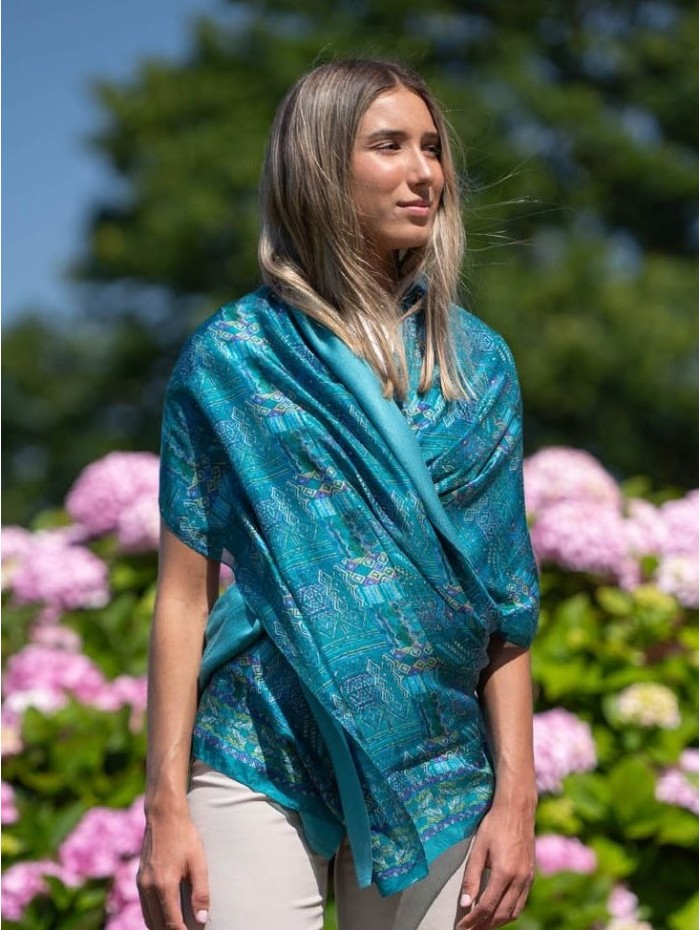 Foulard double en soie ASK234CD