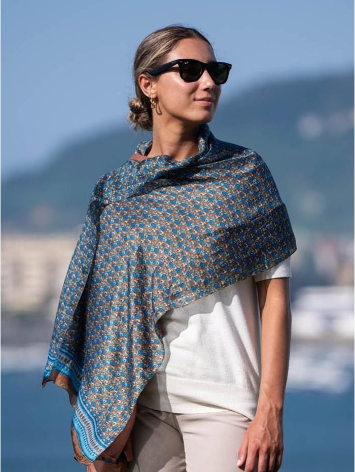 Foulard double en soie ASK252CDB