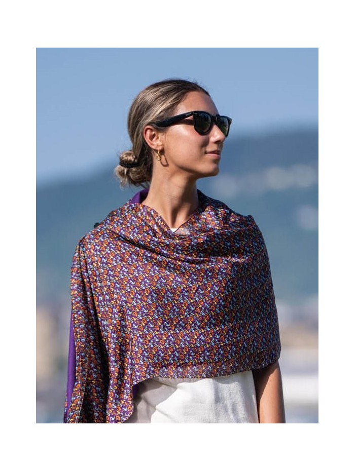 Foulard double en soie ASK252CDB