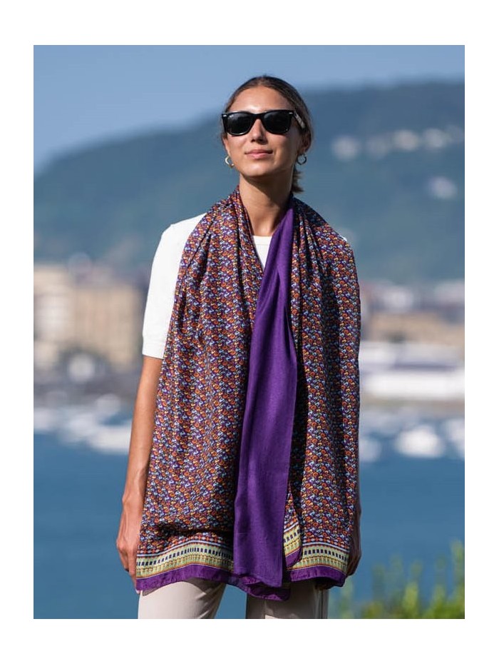 Double silk foulard ASK252CDB