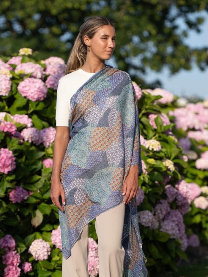 Wool and silk scarf CHE13W