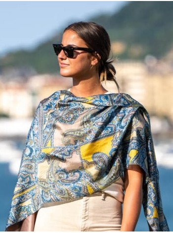 Foulard double en soie ASK54CD