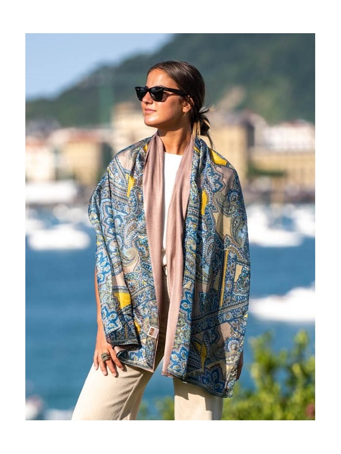 Foulard double en soie ASK54CD