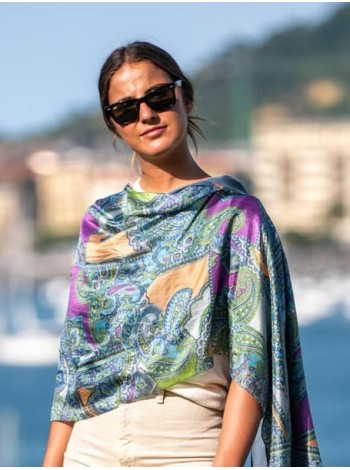 Foulard double en soie ASK54CD