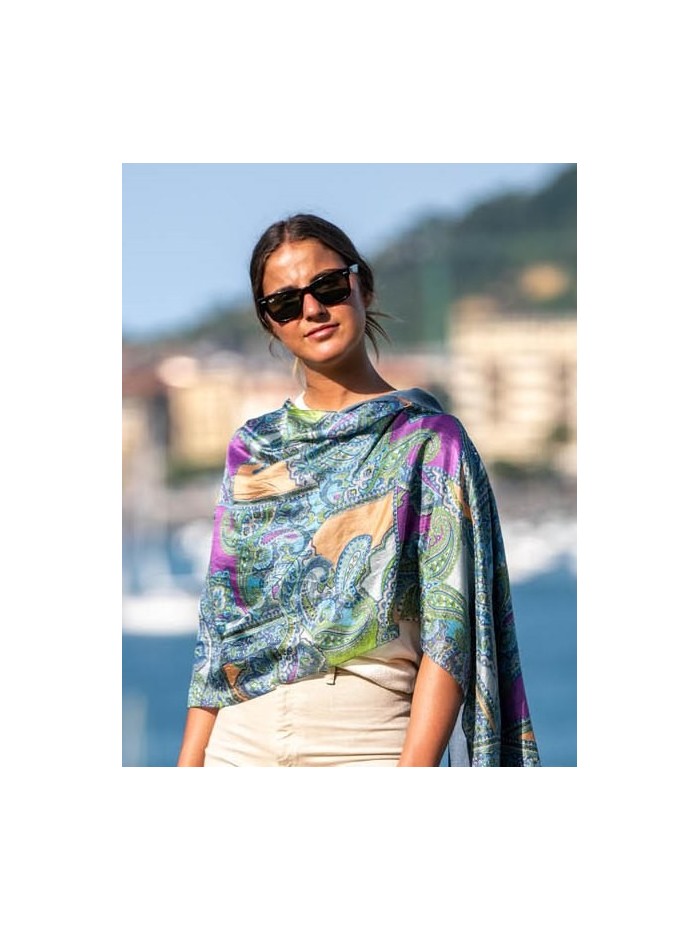 Foulard double en soie ASK54CD