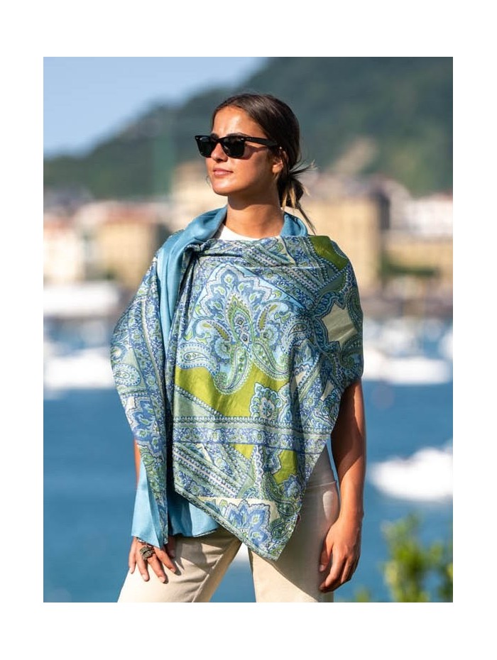 Foulard double en soie ASK54CD